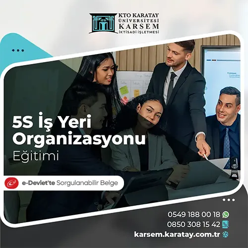 5S İş Yeri Organizasyonu Eğitimi Eğitim Programı