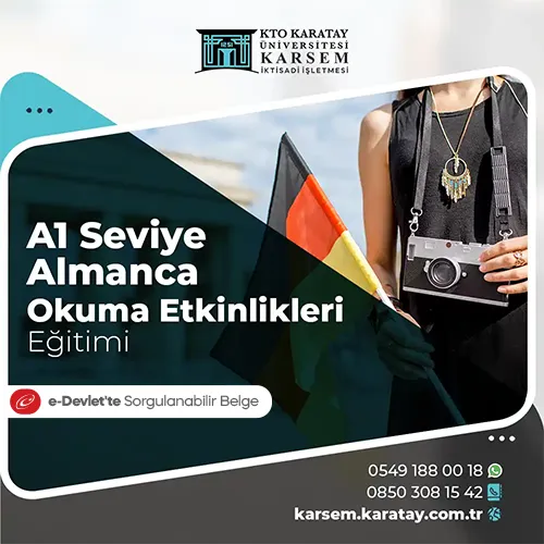 A1 Seviye Almanca Okuma Etkinlikleri Eğitimi Eğitim Programı