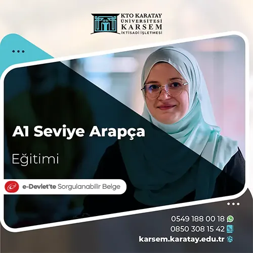 A1 Seviye Arapça Eğitimi Eğitim Programı