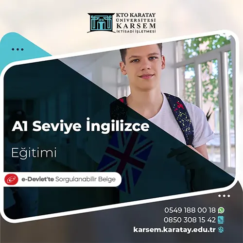 A1 Seviye İngilizce Eğitimi Eğitim Programı