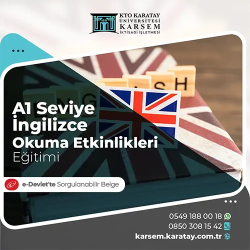A1 Seviye İngilizce Okuma Etkinlikleri Eğitimi Eğitim Programı