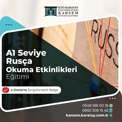 A1 Seviye Rusça Okuma Etkinlikleri Eğitimi Eğitim Programı