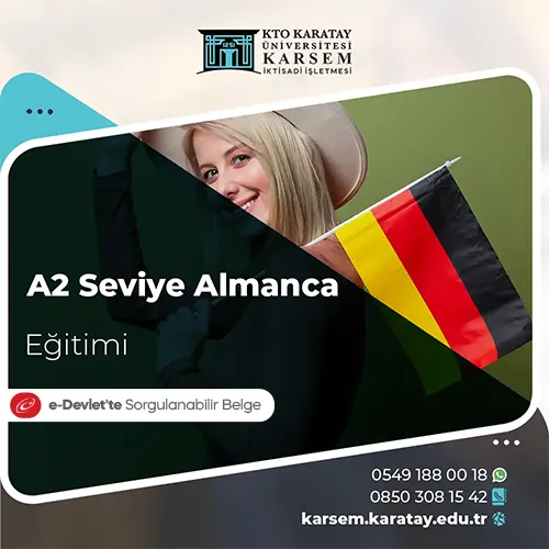 A2 Seviye Almanca Eğitimi Eğitim Programı