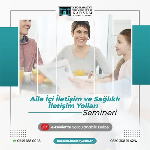 Aile İçi İletişim ve Sağlıklı İletişim Yolları Semineri
