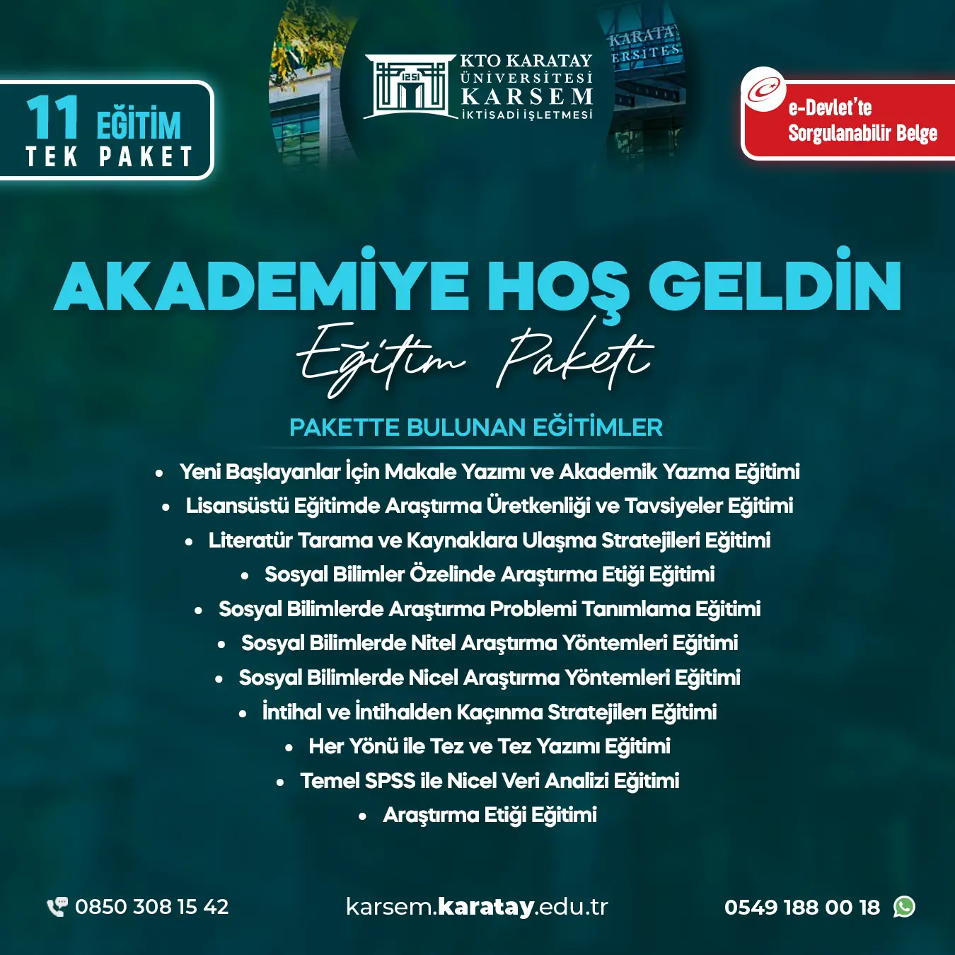Akademiye Hoş Geldin Eğitim Paket Programı