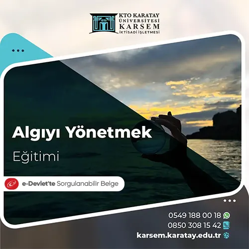 Algıyı Yönetmek Eğitimi Eğitim Programı