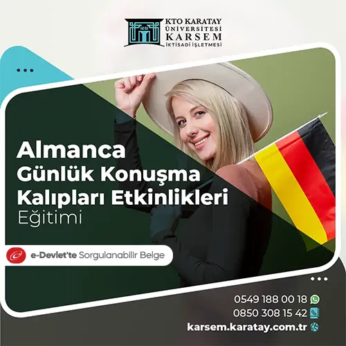 Almanca Günlük Konuşma Kalıpları Eğitimi Eğitim Programı