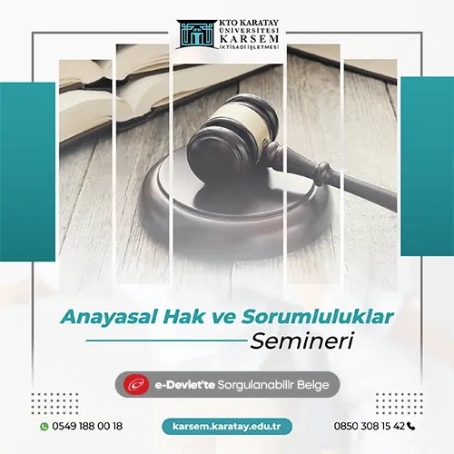 Anayasal Hak ve Sorumluluklar Semineri