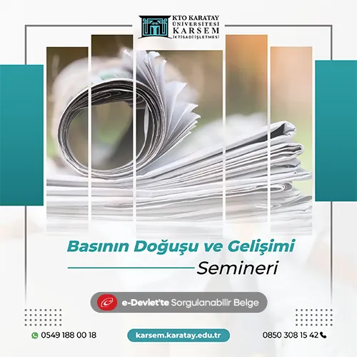 Basının Doğuşu ve Gelişimi Semineri