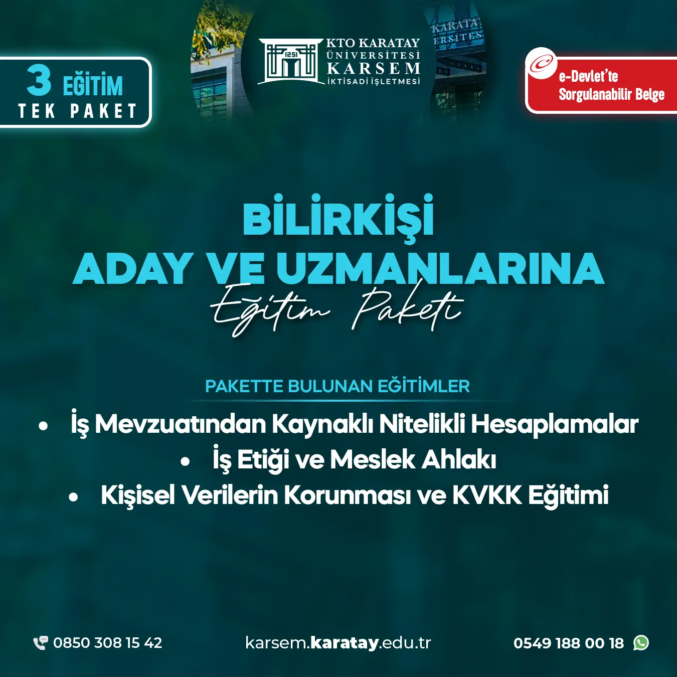 Bilirkişi Aday Ve Uzmanlar Eğitim Paket Programı