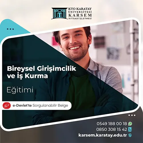Bireysel Girişimcilik ve İş Kurma Eğitimi Eğitim Programı
