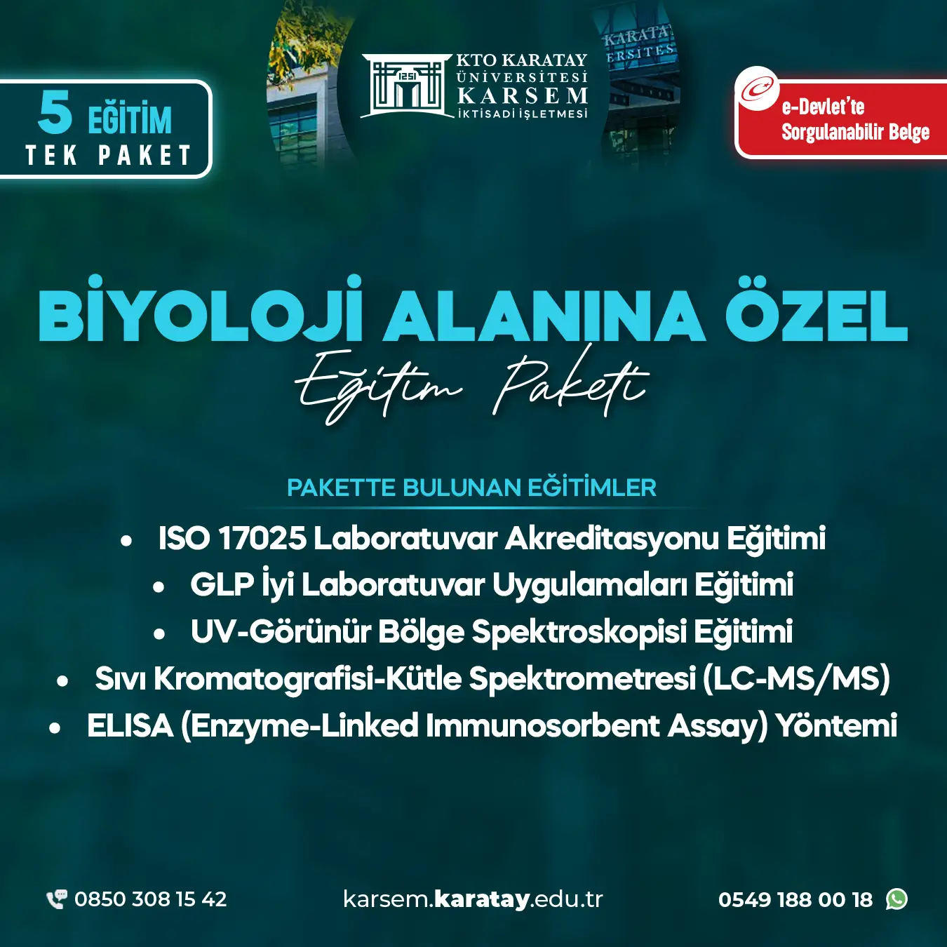 Biyoloji Alanına Özel Eğitim Paket Programı