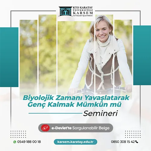 Biyolojik Zamanı Yavaşlatarak Genç Kalmak Mümkün mü Semineri