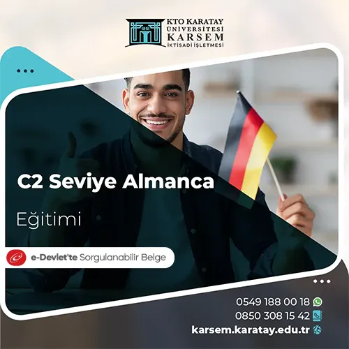 C2 Seviye Almanca Eğitimi Eğitim Programı