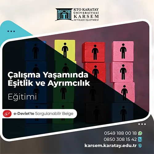 Çalışma Yaşamında Eşitlik ve Ayrımcılık Eğitimi Eğitim Programı