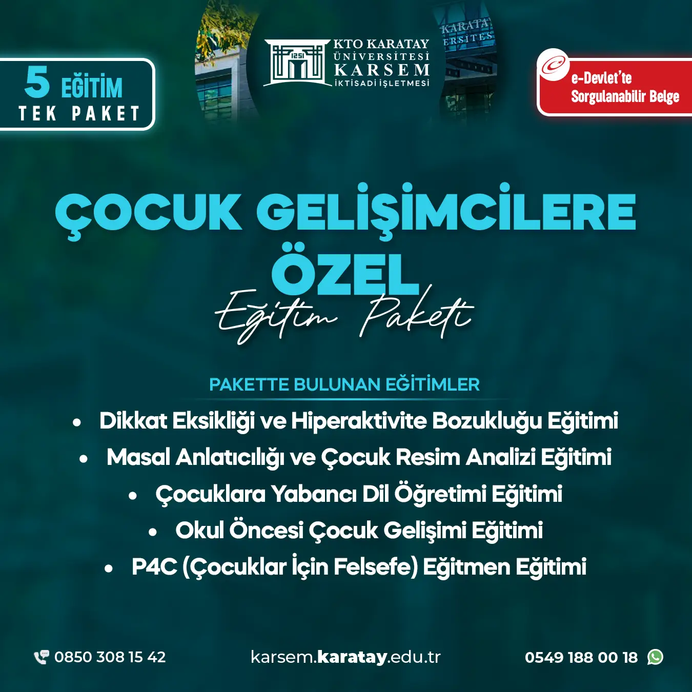 Çocuk Gelişimcilere Özel Eğitim Paket Programı 2026
