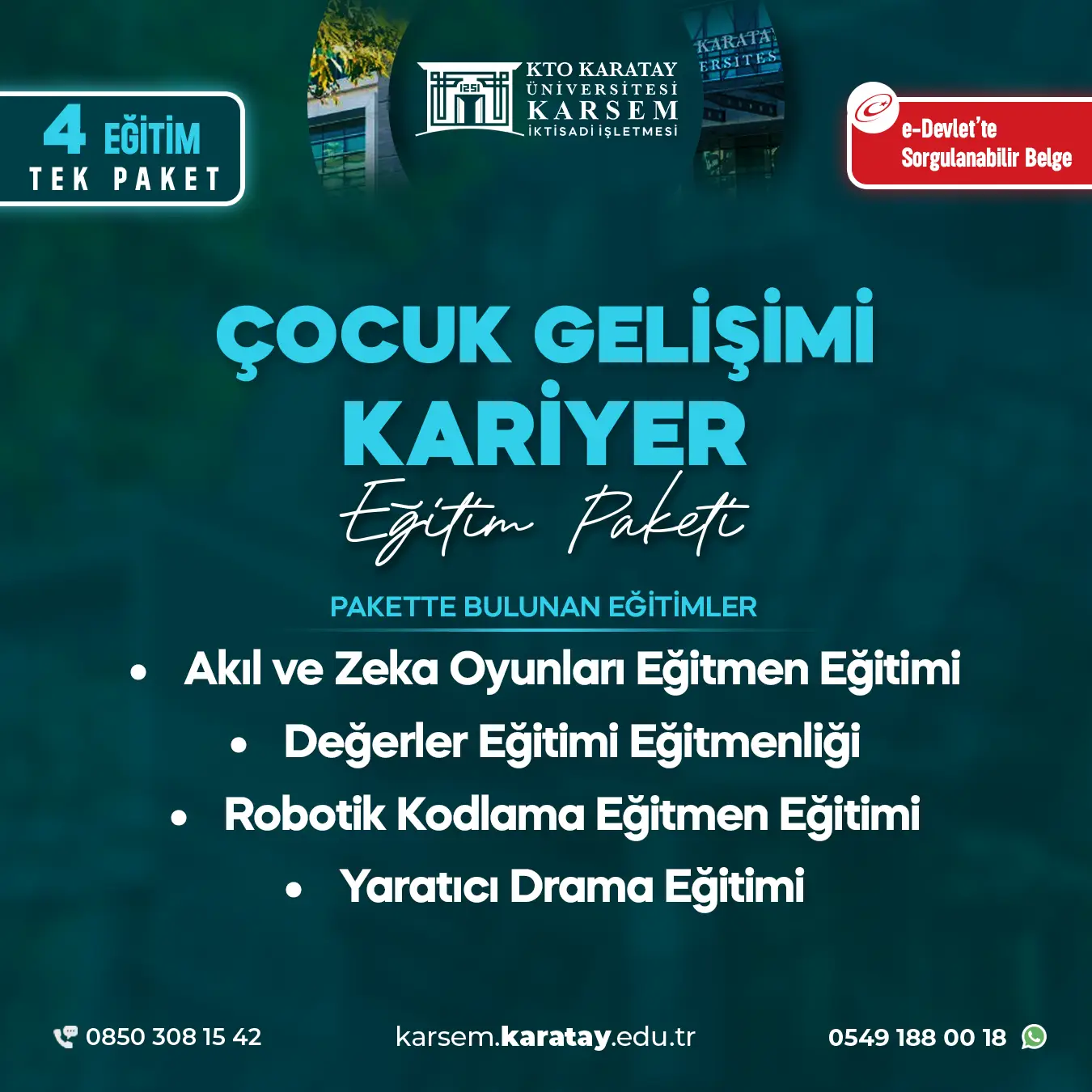 Çocuk Gelişimi Kariyer Paketi