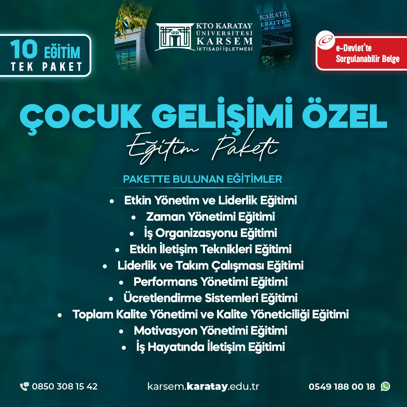 Çocuk Gelişimine Özel Eğitim Paket Programı