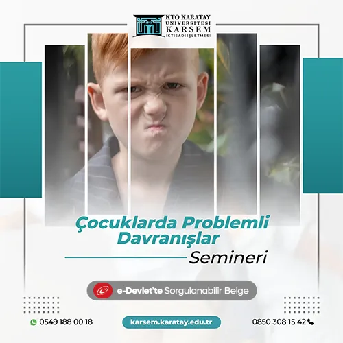 Çocuklarda Problemli Davranışlar Semineri