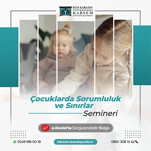 Çocuklarda Sorumluluk ve Sınırlar Semineri
