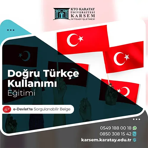 Doğru Türkçe Kullanımı Eğitimi Eğitim Programı