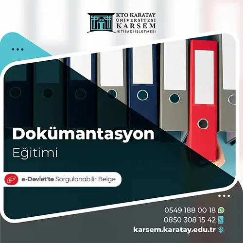 Dokümantasyon Eğitimi Eğitim Programı