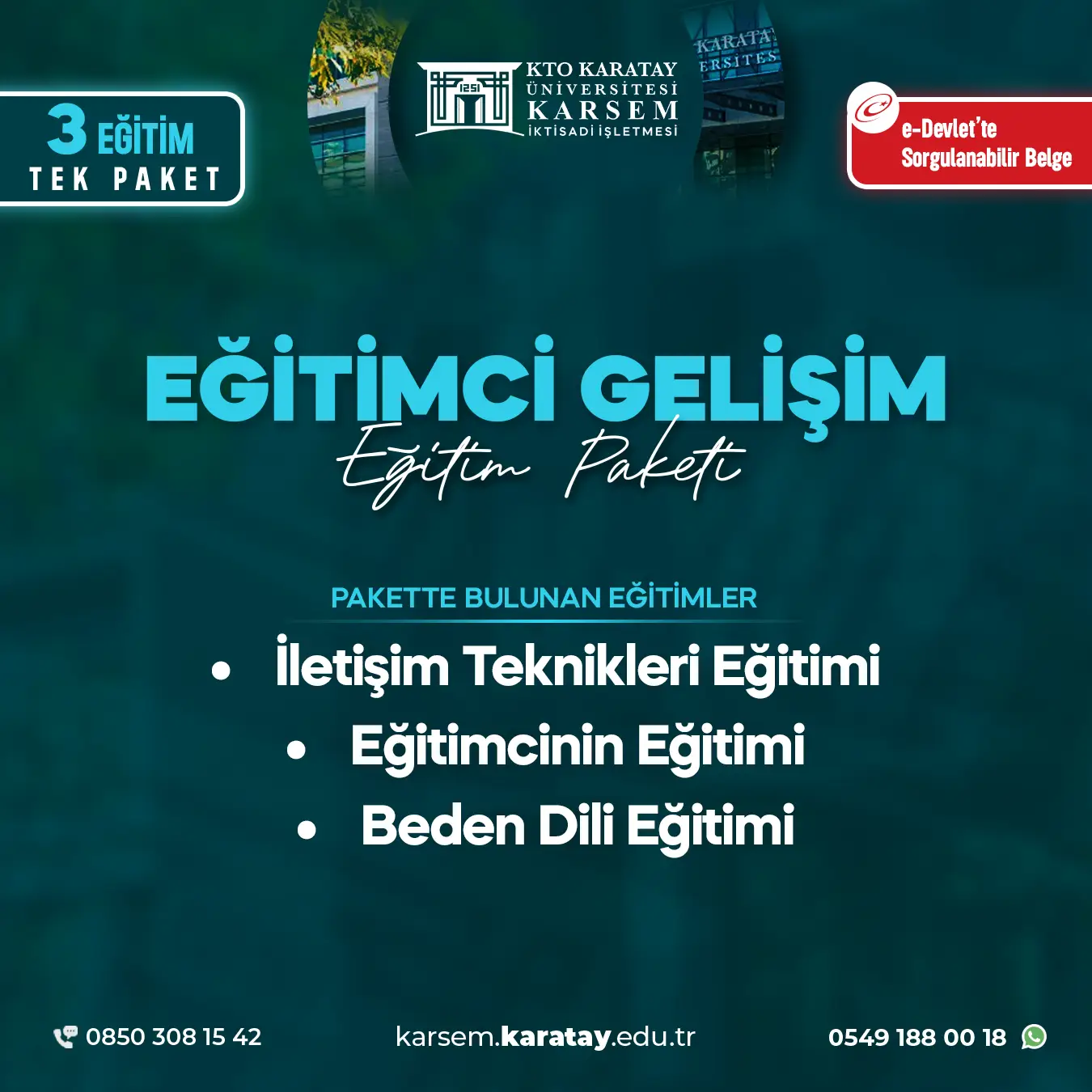 Eğitimci Gelişim Eğitim Paket Programı