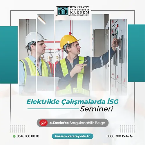 Elektrikle Çalışmalarda İSG Semineri