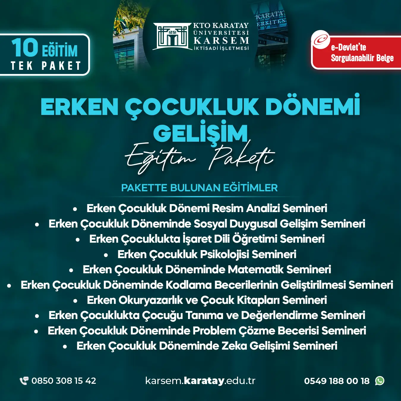 Erken Çocukluk Dönemi Gelişim Eğitim Paket Programı