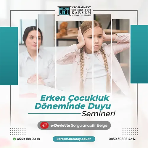 Erken Çocukluk Döneminde Duyu Semineri