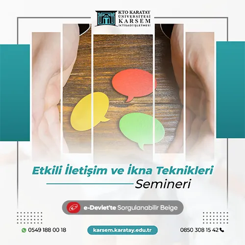 Etkili İletişim ve İkna Teknikleri Semineri
