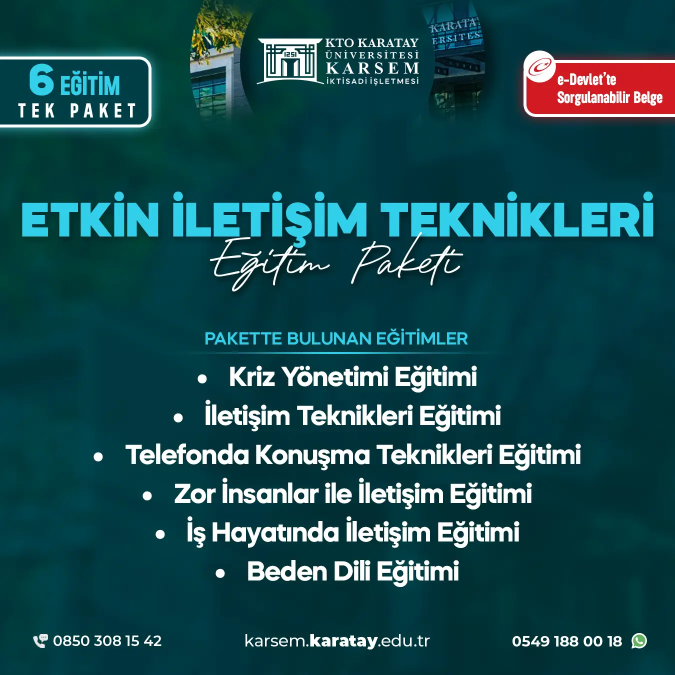 Etkin İletişim Teknikleri Eğitim Paket Programı