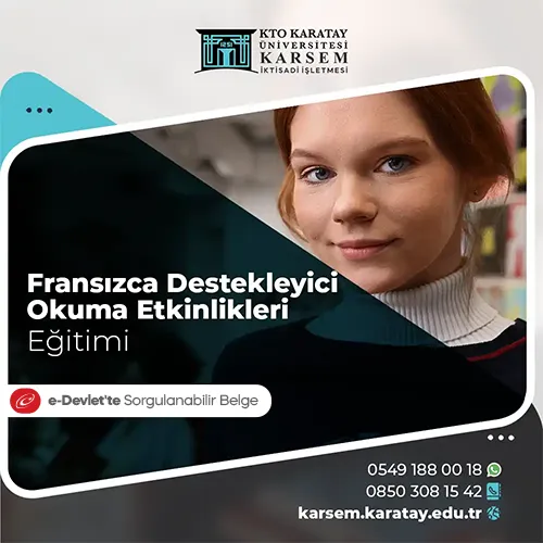 Fransızca Destekleyici Okuma Etkinlikleri Eğitimi Eğitim Programı