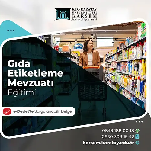Gıda Etiketleme Mevzuatı  Eğitim Programı