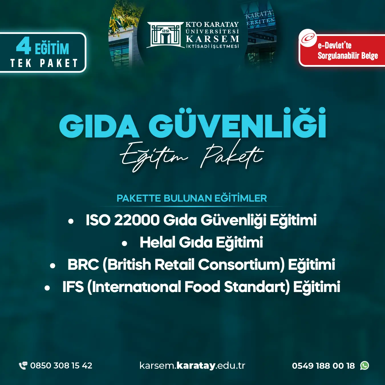 Gıda Güvenliği Eğitim Paket Programı