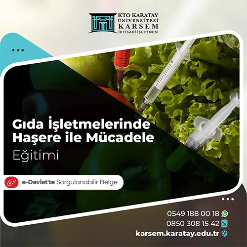 Gıda İşletmelerinde Haşere ile Mücadele Eğitimi Eğitim Programı