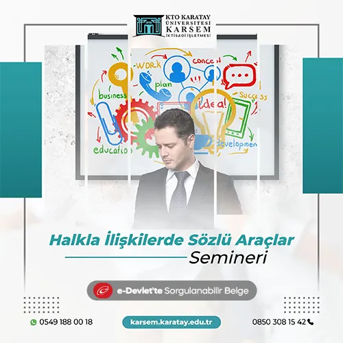 Halkla İlişkilerde Sözlü Araçlar Semineri