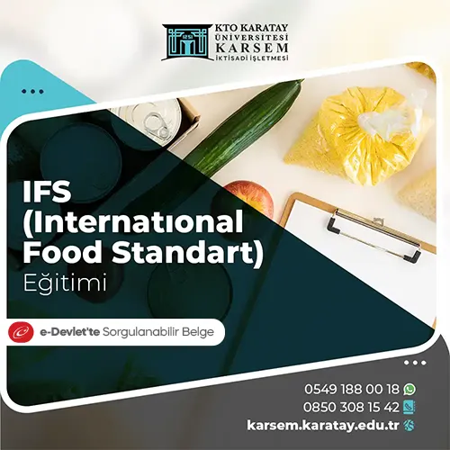 IFS (International Food Standart) Eğitimi Eğitim Programı