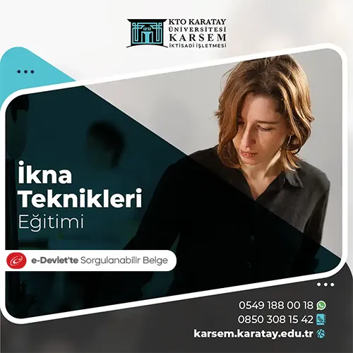 İkna Teknikleri Eğitimi Eğitim Programı