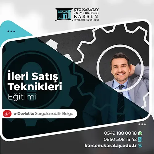 İleri Satış Teknikleri Eğitimi Eğitim Programı
