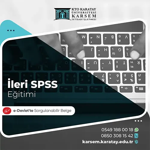 İleri SPSS Eğitimi Eğitim Programı