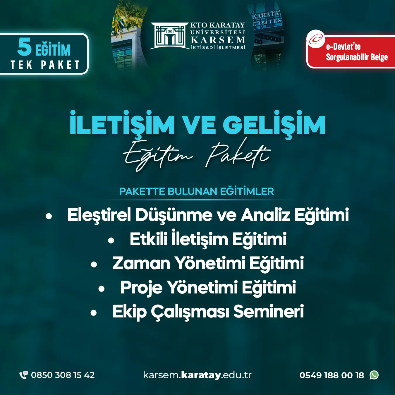 İletişim Ve Gelişim Eğitim Paket Programı