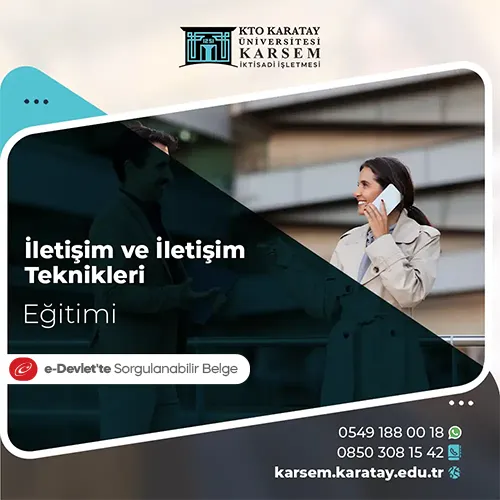 İletişim ve İletişim Teknikleri Eğitimi Eğitim Programı
