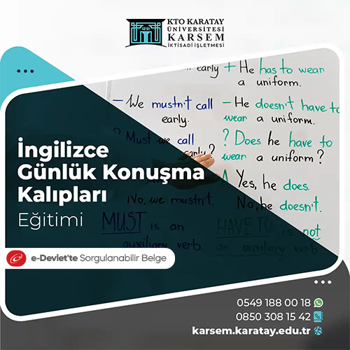 İngilizce Günlük Konuşma Kalıpları Eğitimi Eğitim Programı