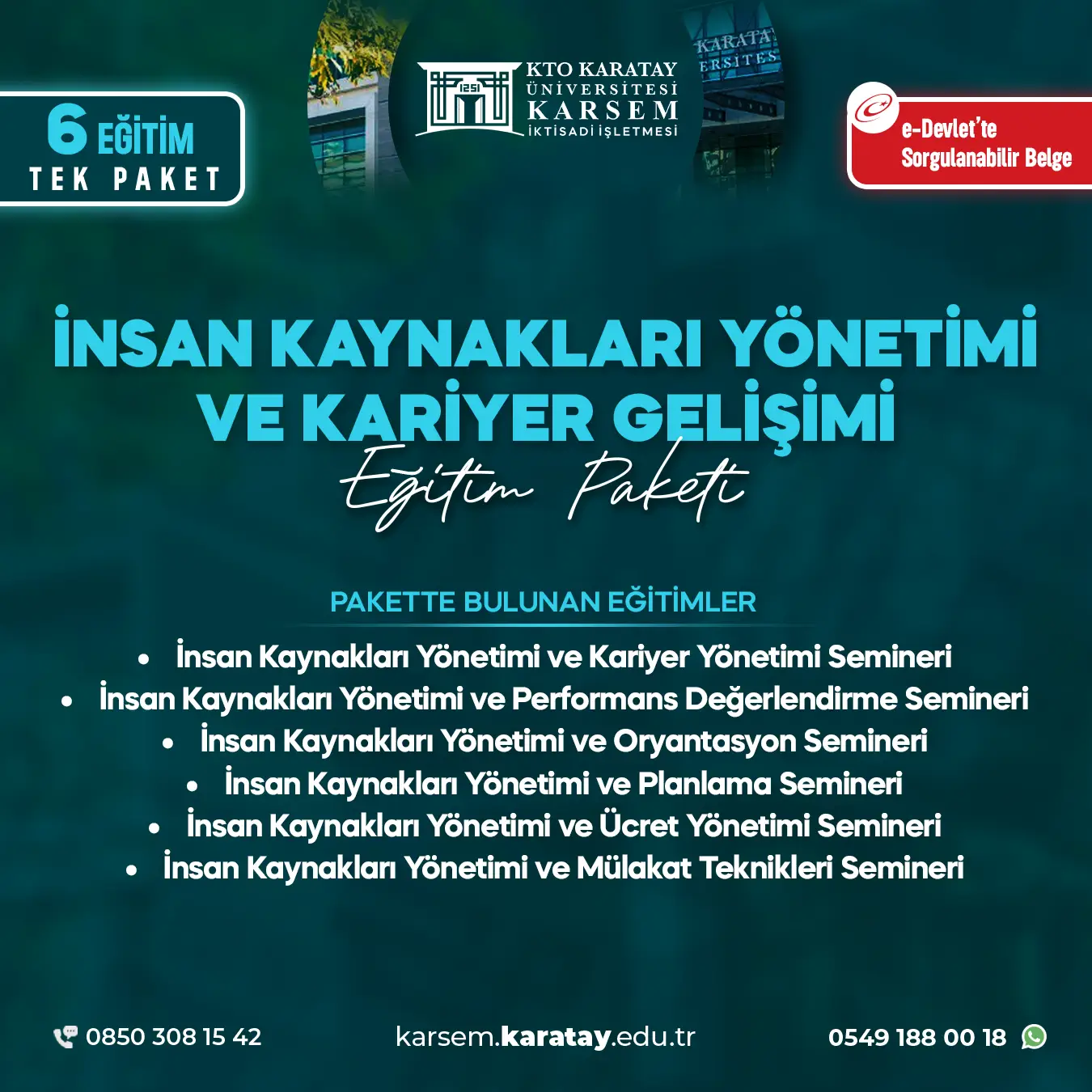 İnsan Kaynakları Yönetimi Ve Kariyer Gelişimi Eğitim Paket Programı