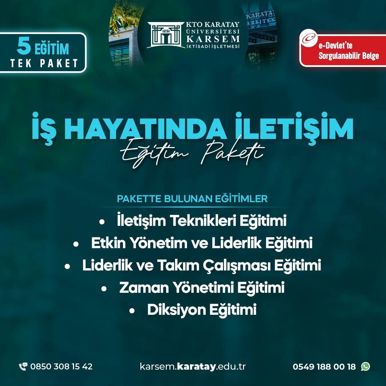 İş Hayatında İletişim Eğitim Paket Programı