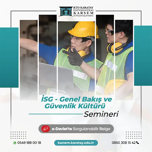 İSG - Genel Bakış ve Güvenlik Kültürü Semineri