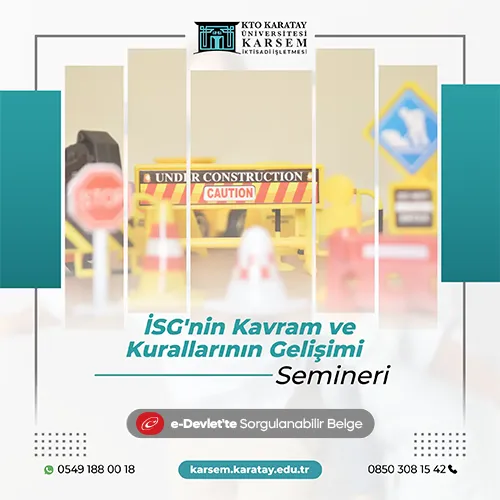İSG'nin Kavram ve Kurallarının Gelişimi Semineri
