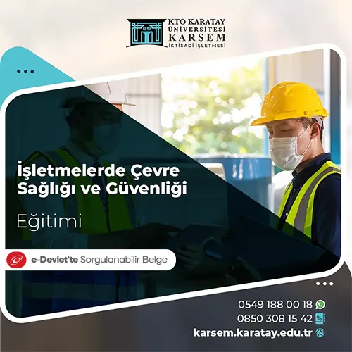 İşletmelerde Çevre Sağlığı ve Güvenliği Eğitim Programı