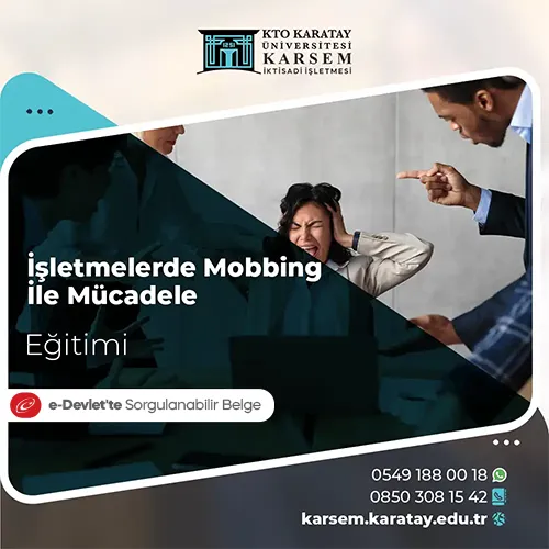 İşletmelerde Mobbing İle Mücadele Eğitim Programı